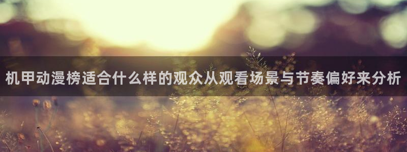 omofun动漫完结:机甲动漫榜适合什么样的观众从观看场景与节奏偏好来分析配图